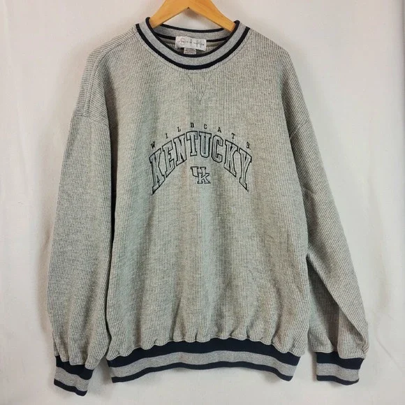 Vintage Men's Kentucky Wildcats Sweatshirt Gray Sports in Motion Large - Picture 1 of 6